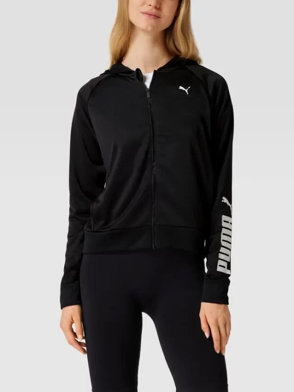 PUMA PERFORMANCE Sweatjacke Mit Logo-Print Modell ‘Tech Fit’ – Schwarz 5