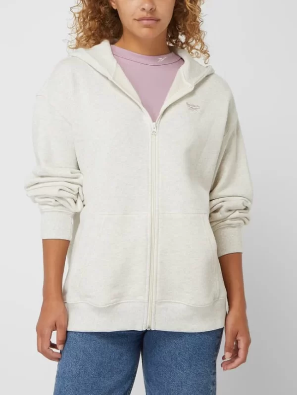 Reebok Active Sweatjacke Mit Kapuze – Beige Meliert 5