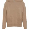 GALERIA Wolle-Cashmere Kapuzenpullover, Taschen, Für Damen BEIGE MELANGE 7
